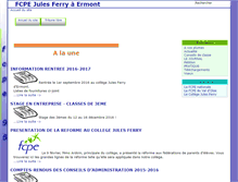 Tablet Screenshot of ermont-julesferry.fcpe95.fr